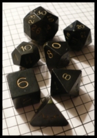 Dice : Dice - DM Collection - Armory Black Opaque 2nd Generation A Set